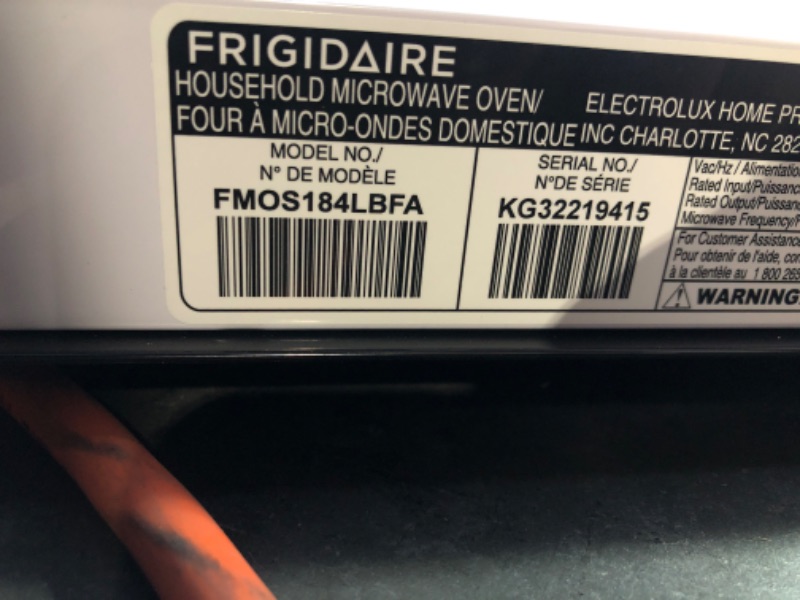 Photo 5 of Frigidaire 1.8 Cu. Ft. Over-The-Range Microwave