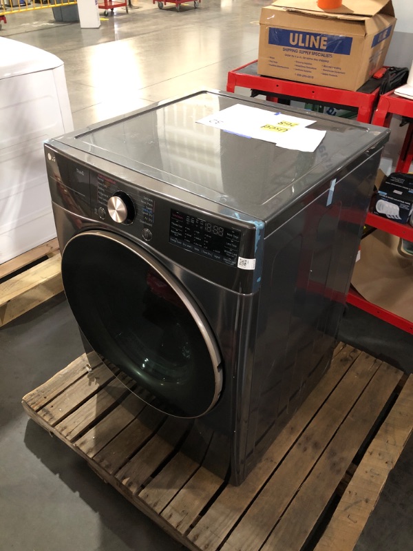 Photo 2 of 7.4 cu. ft. Ultra Large Capacity Smart wi-fi Enabled Front Load Electric Dryer with TurboSteam™ and Built-In Intelligence
