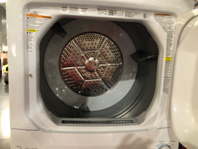 Photo 7 of GE Unitized Spacemaker® 3.8 cu. ft. Capacity Washer with Stainless Steel Basket and 5.9 cu. ft. Capacity Gas Dryer