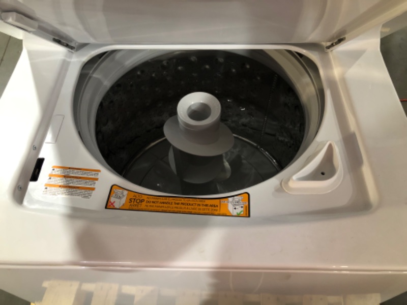 Photo 8 of GE Unitized Spacemaker® 3.8 cu. ft. Capacity Washer with Stainless Steel Basket and 5.9 cu. ft. Capacity Gas Dryer