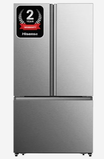 Photo 1 of Hisense 26.6-cu ft French Door Refrigerator with Ice Maker (Fingerprint Resistant Stainless Steel) ENERGY STAR