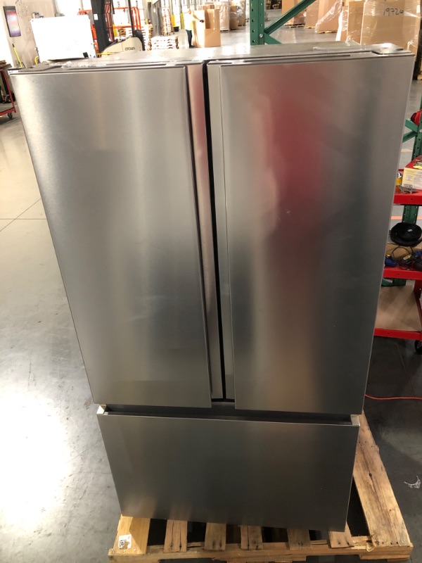 Photo 2 of Hisense 26.6-cu ft French Door Refrigerator with Ice Maker (Fingerprint Resistant Stainless Steel) ENERGY STAR