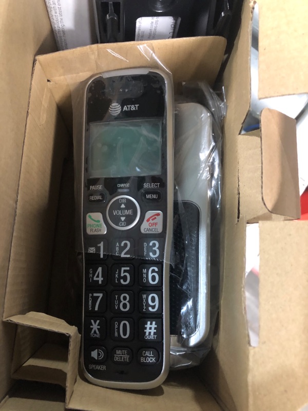 Photo 3 of AT&T BL102 DECT 6.0 Cordless Phone for Home with Answering Machine