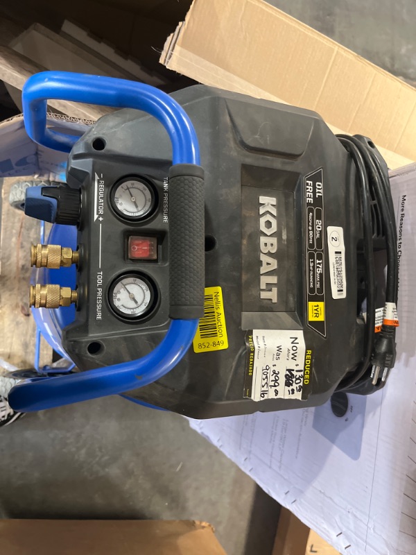 Photo 6 of [FOR PARTS, READ NOTES]
Kobalt 20-Gallons Portable 175 Psi Vertical Air Compressor