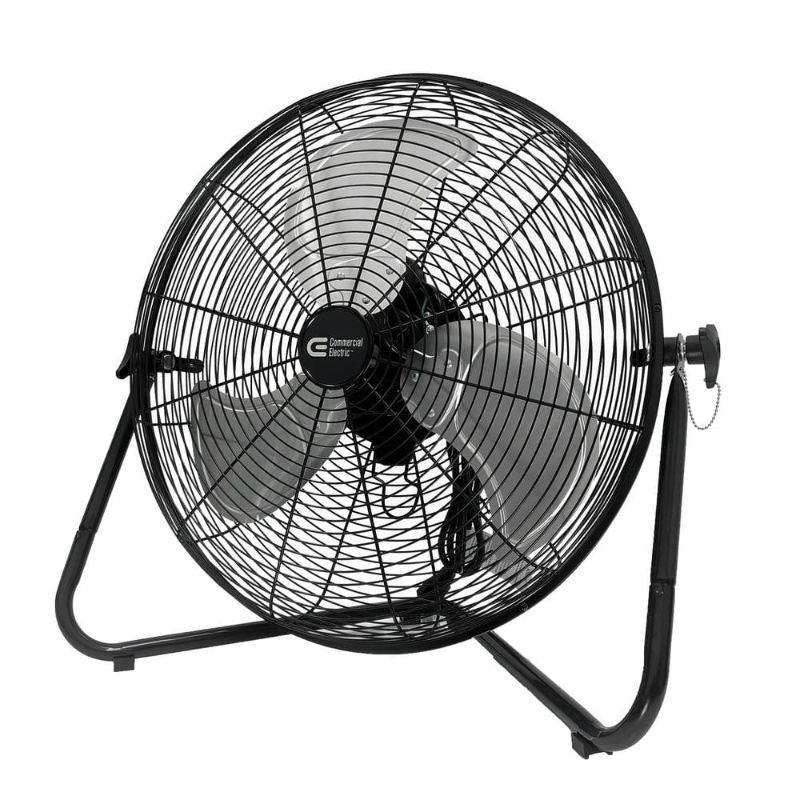 Photo 1 of Commercial Electric 20 in. 3-Speed High Velocity Floor Fan, Black