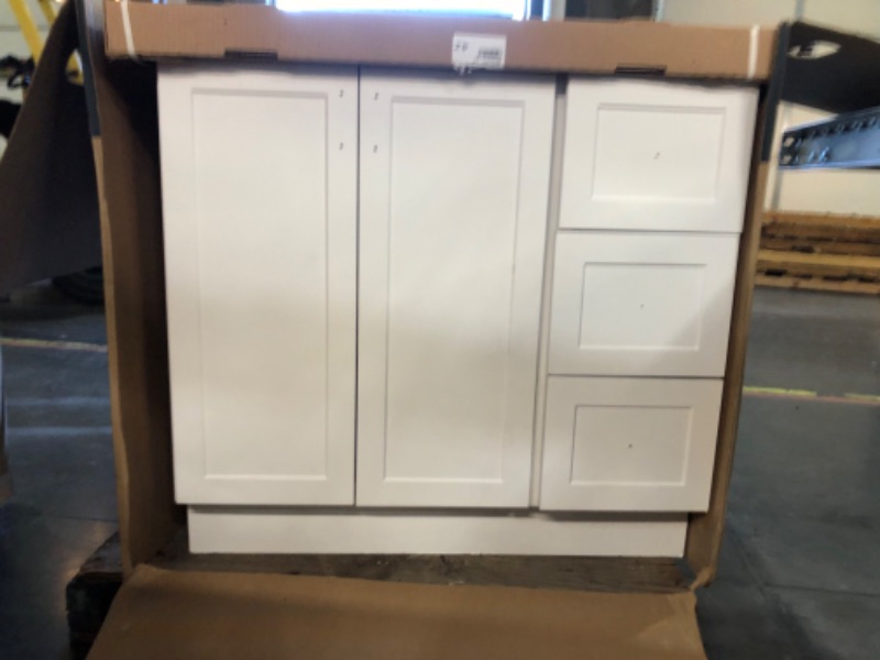 Photo 2 of **MIRROR NOT INCLUDED**  Collection Avery 48 Inch Single Bathroom Vanity in White