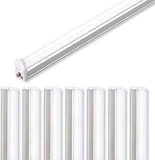 Photo 1 of (Pack of 8) Barrina LED T5 Integrated Single Fixture, 4FT, 2200lm, 6500K (Super Bright White)