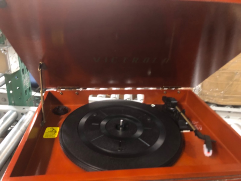 Photo 3 of Victrola Navigator 8-in-1 Classic Bluetooth Record Player with USB Encoding and 3-Speed Turntable Bundle