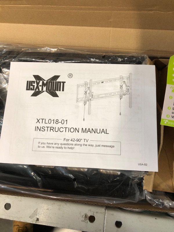 Photo 4 of USX MOUNT Advanced Tilt Wall Mount for Most 42-90 inch TVs, Easy to Install Extension TV Mount Extending to 7 inch, Universal Bracket Up to 24'' Studs, VESA 600 x 400mm and 120lbs