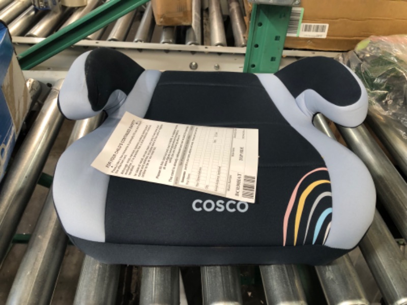 Photo 2 of Cosco Topside Backless Booster Car Seat, Lightweight 40-100 lbs, Rainbow