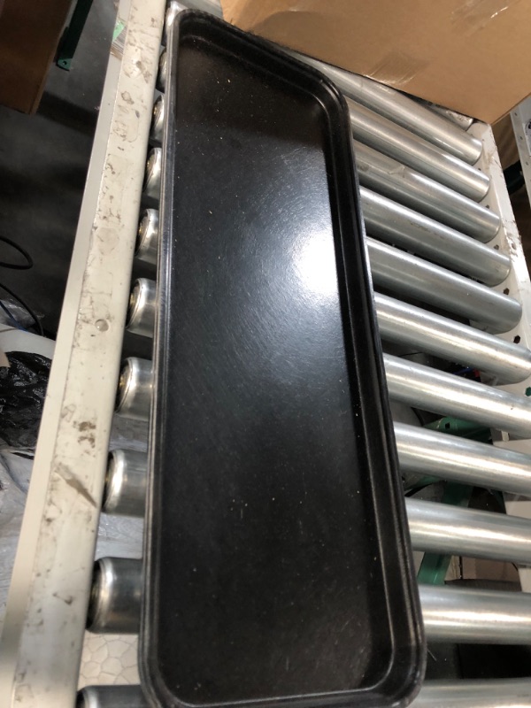 Photo 1 of *MINOR DAMAGE SEE NOTES*
Carlisle FoodService Products Food Service Display Tray, 9" x 26", Black (Pack of 12) Ebony