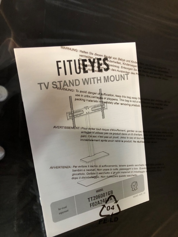 Photo 5 of FITUEYES Universal TV Stand for 32 39 40 43 49 50 55 60 Inch TVs