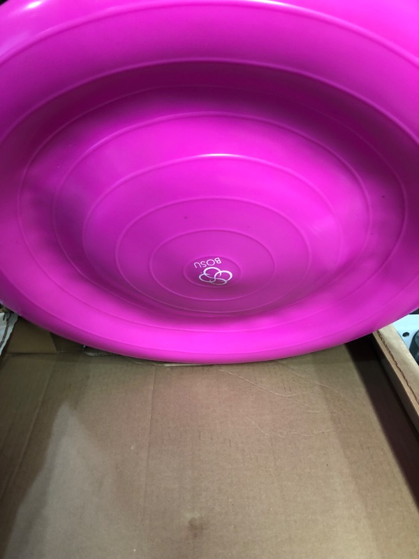 Photo 2 of ***DAMAGED - WON'T HOLD AIR - SEE NOTES***
Bosu Home Gym Equipment The Original Balance Trainer 65cm Diameter Pink/Blk