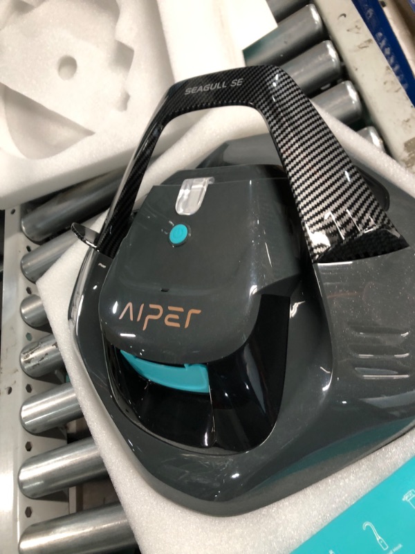 Photo 2 of (2023 Upgrade) AIPER Seagull SE Cordless Robotic Pool Cleaner, Pools up to 40 Feet - Gray