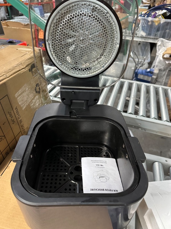 Photo 2 of **PARTS ONLY, NON-FUNCTIONAL** Air Fryer, 1750W 8Qt Visualized Airfryer with Non-stick and Dishwasher-Safe Basket