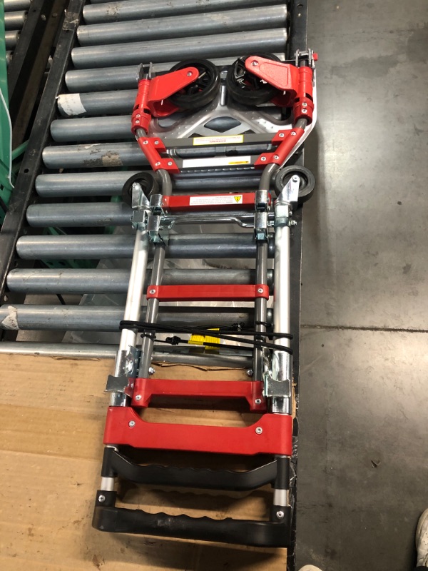 Photo 3 of ***WHEEL BROKEN***Milwaukee 150-lb 4-Wheel Aluminum Convertible Hand Truck