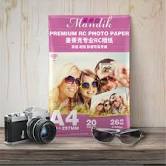 Photo 1 of MANDIK 4R 100 Sheets A4 20 Sheets Waterproof 260gsm RC Coated Glossy Photo Paper For Inkjet Canon Printer perfection (Color : 4R 100sheets glossy)