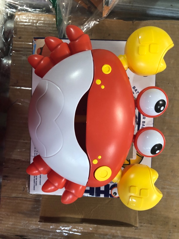 Photo 3 of Deejoy Crab Bubble Bath Maker for The Bathtub,Blows Bubbles and Plays 12 Children’s Songs,Sing-Along Bath Bubble Machine Baby