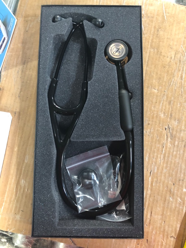 Photo 3 of Littmann 8870, CORE Digital Stethoscope, High Polish Copper Chestpiece, Black Tube, Stem and Headset, 27 inch Black Tube