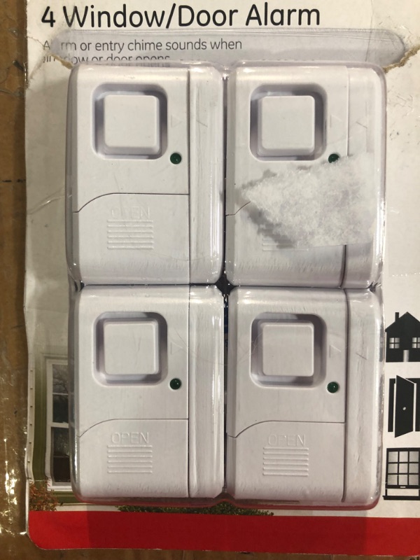 Photo 2 of GE 45174 Magnetic Indoor Window Alarms (4 PK)