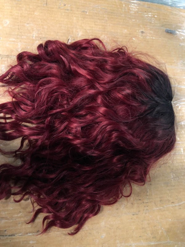 Photo 2 of *reference pic*
Women's Short Curly Hair Shoulder Length Medium Long Hair Wine Red Wig