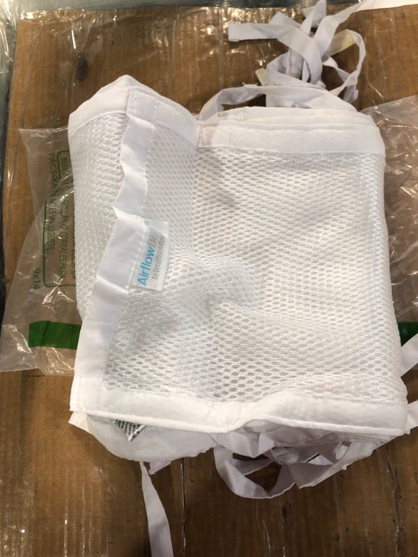 Photo 3 of *used* *stain*
AirflowBaby Mesh Crib Liner — Essential Collection — White 9” — Fits Full-Size Four-Sided Slatted and Solid Back Cribs White 9"