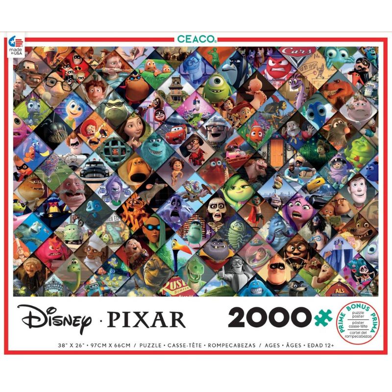 Photo 1 of *used*
Ceaco - Disney/Pixar - Pixar Clips - 2000 Piece Interlocking Jigsaw Puzzle