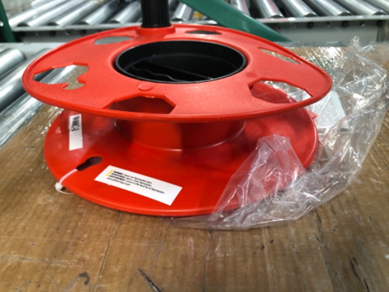 Photo 3 of *bundle* *non-refundable* *minor damage to storage wheel*
Woods E-102 Heavy Duty Cord Storage Wheel; 125-Foot AND Gates Section a, 1/2" Width, 46.22" Outside Length