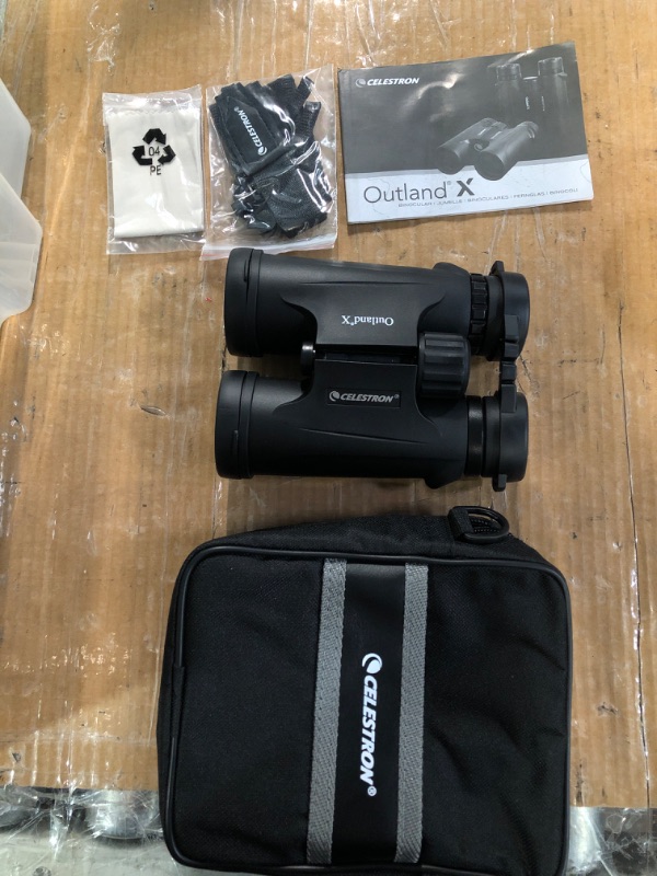 Photo 3 of Celestron – Outland X 10x42 Binoculars, Multi-Coated Optics and BaK-4 Prisms – Protective Rubber Armoring & 93524 Roof and Porro Binocular Tripod Adapter, Black