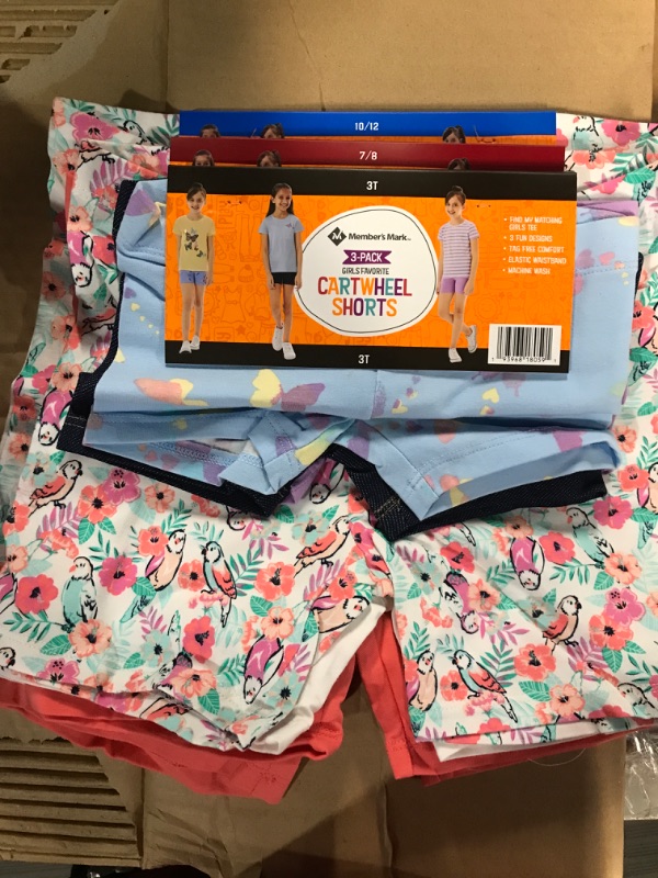 Photo 2 of BOOPH Girls Bike Shorts Cartwheel Shorts Dance Shorts for Girls 9 Pack 5-6 Years multicolor **BUNDLE NONREFUNDABLE**