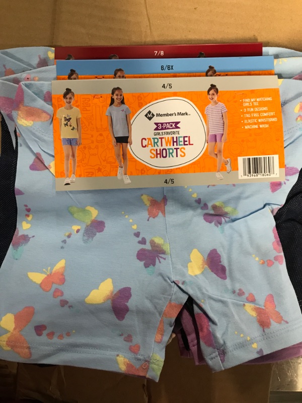 Photo 2 of BOOPH Girls Bike Shorts Cartwheel Shorts Dance Shorts for Girls 9 Pack 5-6 Years multicolor **BUNDLE NONREFUNDABLE**