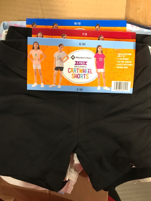 Photo 2 of BOOPH Girls Bike Shorts Cartwheel Shorts Dance Shorts for Girls 9 Pack 5-6 Years multicolor **BUNDLE NONREFUNDABLE**