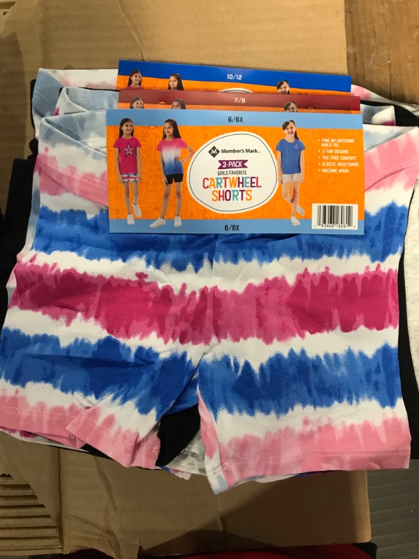 Photo 2 of BOOPH Girls Bike Shorts Cartwheel Shorts Dance Shorts for Girls 9 Pack 5-6 Years multicolor **BUNDLE NONREFUNDABLE**