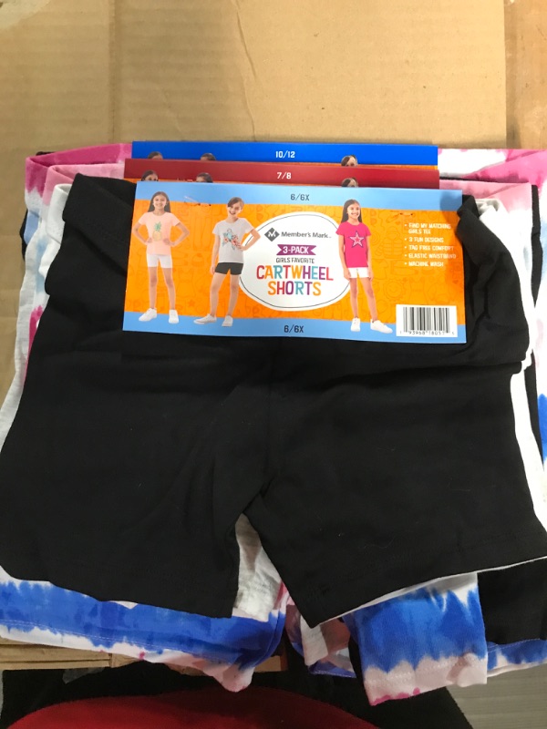 Photo 1 of BOOPH Girls Bike Shorts Cartwheel Shorts Dance Shorts for Girls 9 Pack 5-6 Years multicolor