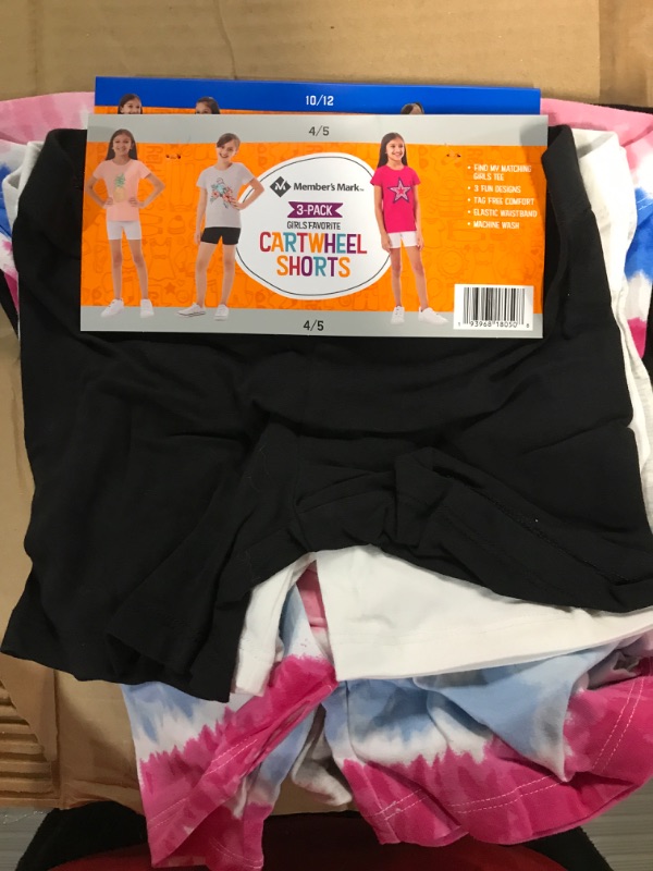 Photo 2 of BOOPH Girls Bike Shorts Cartwheel Shorts Dance Shorts for Girls 6 Pack 5-6 Years multicolor **BUNDLE NONREFUNDABLE**