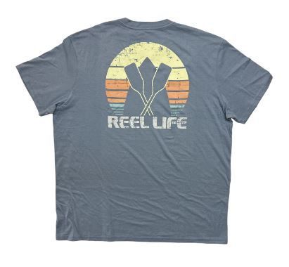 Photo 1 of Reel Life Men's Neptune Ocean Washed Short Sleeve Crewneck Graphic Tee (L) (2 pack)