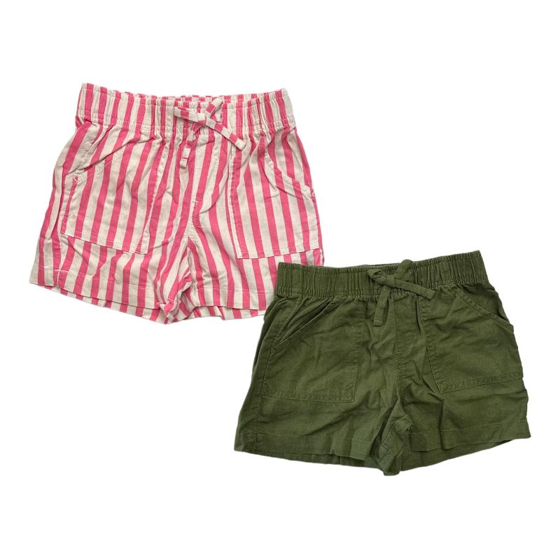 Photo 1 of Member's Mark Girl's 2-Pack Elastic Waistband Pull-On Shorts Sea Turtle/Pink Stripe (size 10/12 girls) (2 pk)