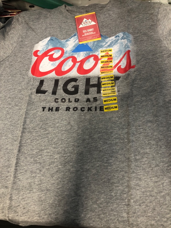 Photo 2 of Coors Light Men's Short Sleeve Graphic T-Shirt (M) (2pk)
