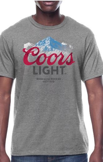 Photo 1 of Coors Light Men's Short Sleeve Graphic T-Shirt (M) (2pk)
