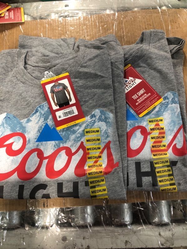 Photo 1 of Coors Light Men's Short Sleeve Graphic T-Shirt (M) (2pk)