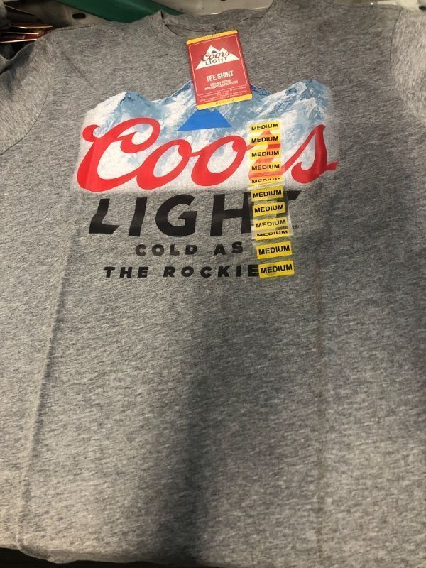 Photo 2 of Coors Light Men's Short Sleeve Graphic T-Shirt (M) (2pk)