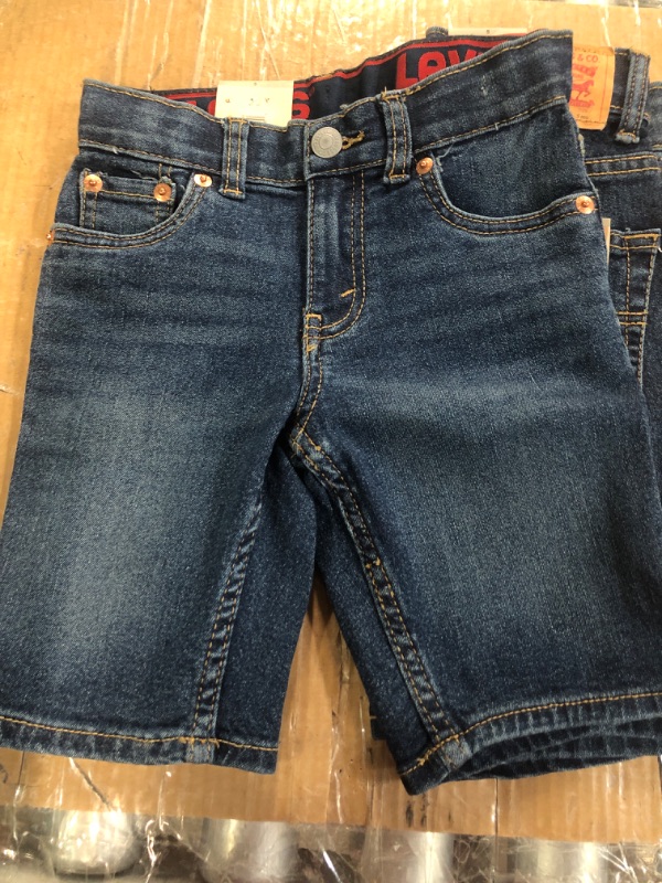 Photo 4 of Levi's Boys' Slim Fit Denim Shorts (size 5 boys) (2 pk)
