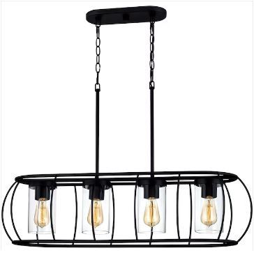 Photo 1 of *missing piece*
Quoizel Daxton 4-Light Black Transitional Wet Rated Chandelier