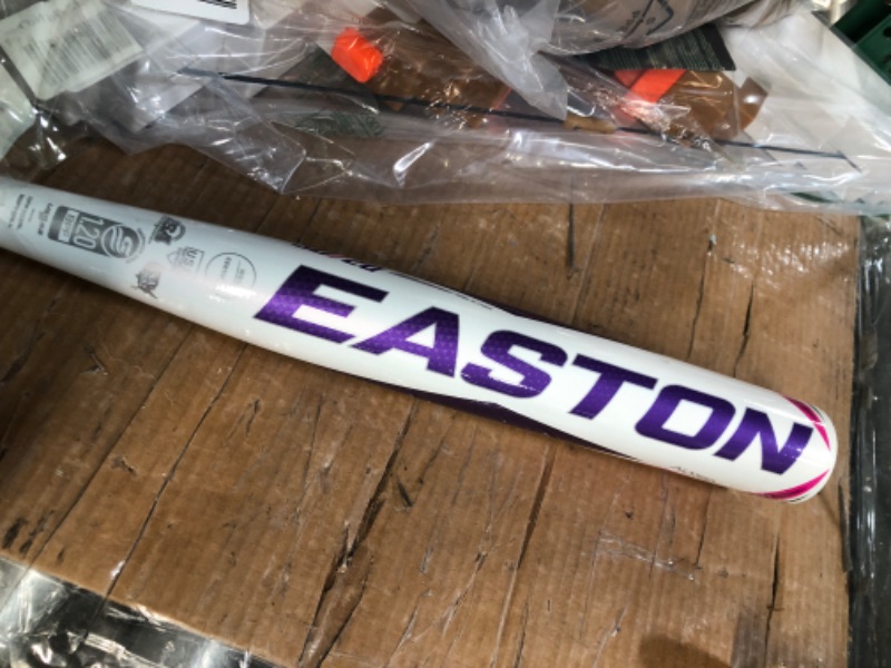 Photo 1 of *USED* Easton | PINK SAPPHIRE Fastpitch Softball Bat | Approved for All Fields | -10 Drop | 1 Pc. Aluminum White / Pink 30" / 20oz.