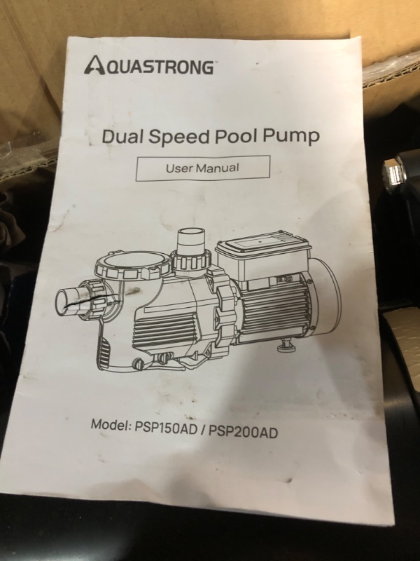 Photo 4 of *USED*
VEVOR Swimming Pool Pump 1HP, Dual Voltage 110V 220V, 5544GPH, Powerful Self-priming Pump for In/Above Ground Pool Water Circulation, w/ Strainer Basket, 2pcs 1-1/2'' NPT Connectors, UL Certified
