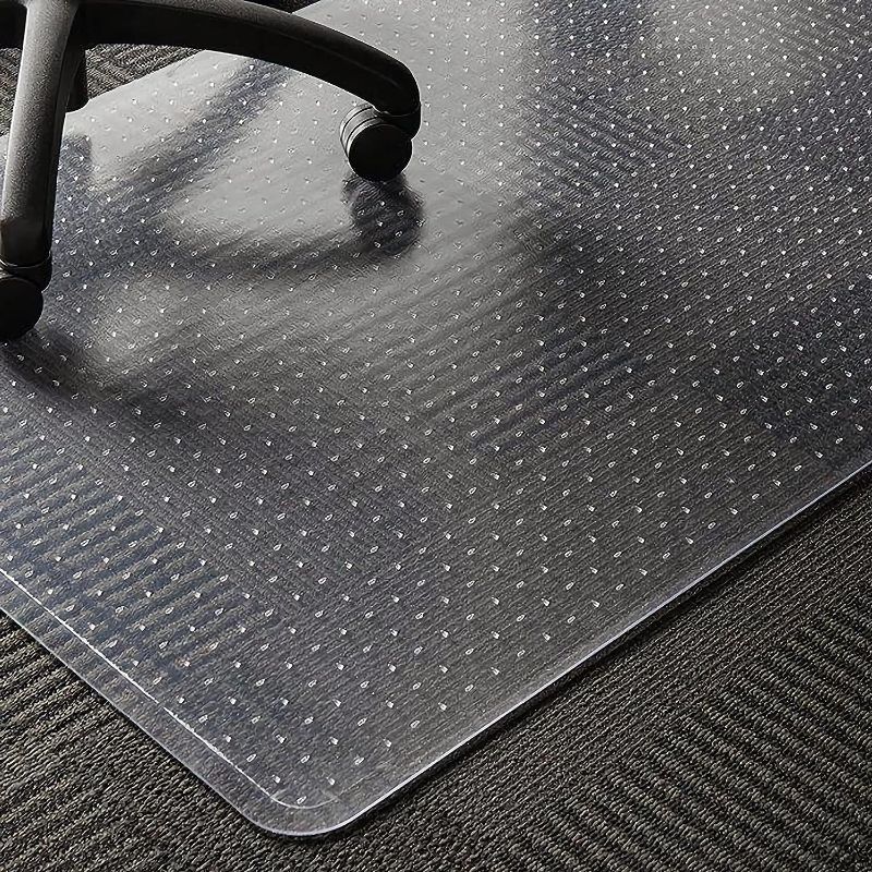 Photo 1 of WASJOYE Carpet Chair Mat for Home Office, 36 x48 Inch Transparent