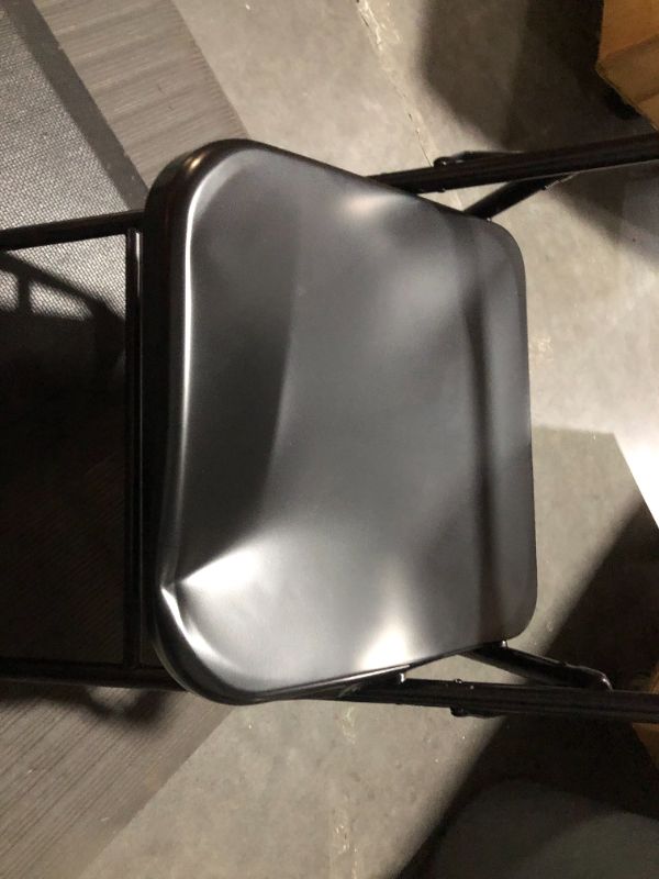 Photo 3 of ***DENTED - SEE NOTES***
VECELO Metal Frame Steel Folding Mounted Chairs, Set of 4