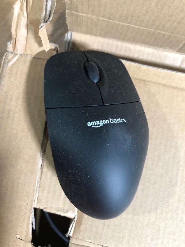 Photo 3 of Amazon Basics USB Wired Computer Keyboard and Wired Mouse Bundle Pack