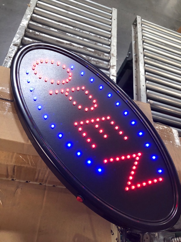 Photo 3 of LED Open Sign 19x10" Oval