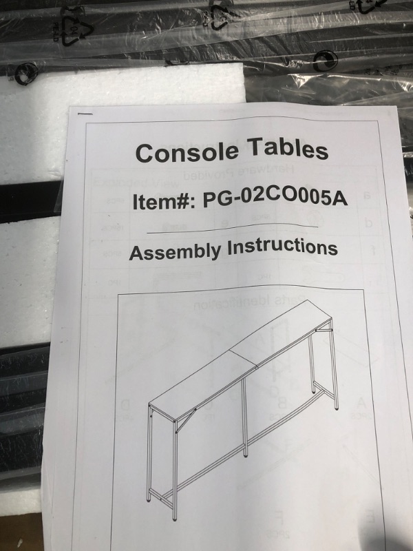 Photo 4 of [READ NOTES]
Yusong 71'' Long Console Table Sofa Table -Black Oak